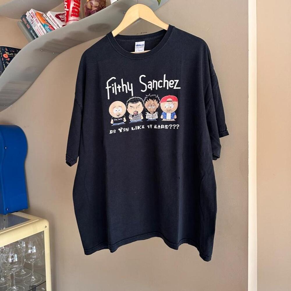 Vintage Y2K South Park Filthy Sanchez Cartoon Shirt
